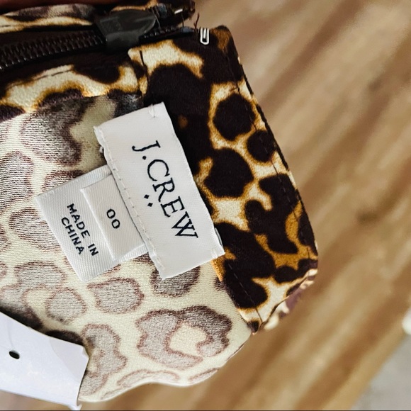 J. Crew Cheetah Print Crepe Shift Dress - Picture 7 of 8